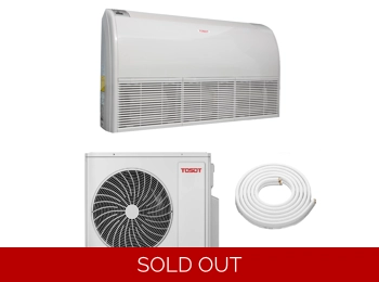 TOSOT 12K-Btu 23 SEER2 Floor-Ceiling Mini Split H-Heat Pump (-22°F), WiFi, 13 EER/9.5 HSPF (R32)